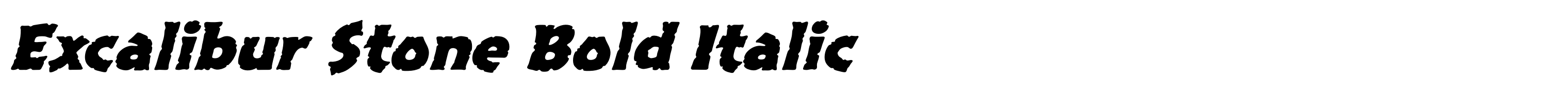 Excalibur Stone Bold Italic